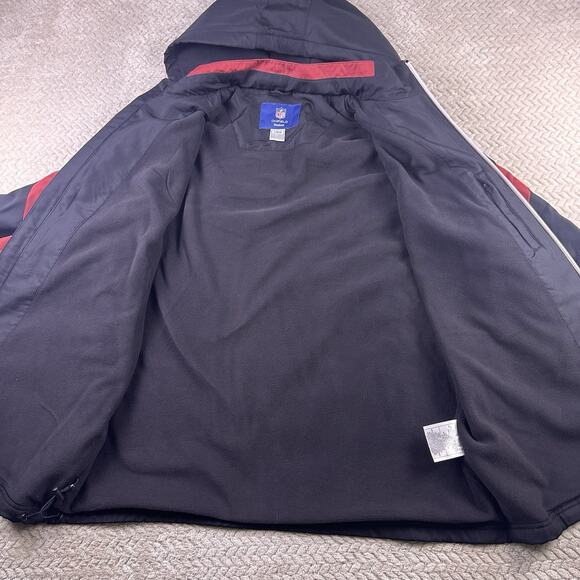 Reebok On Field Arizona Cardinals Zip Up Jacket Size Large Removable Hood - Picture 11 of 16